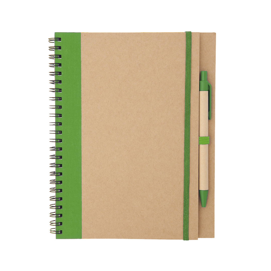 Notesbøger med logo A5 M/Kuglepen Hardcover | Fås i flere farver