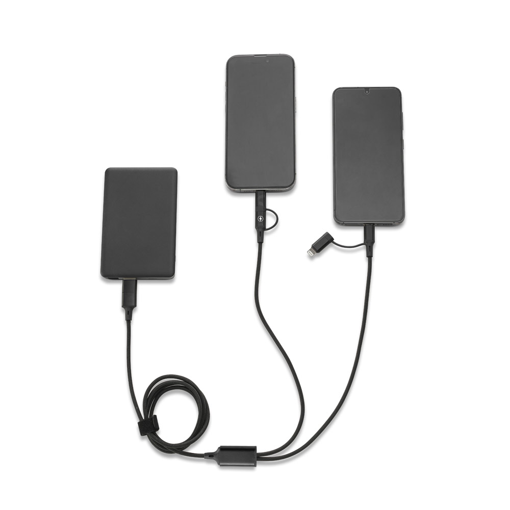 6-i-1 USB kabler med logo | Min. 50 stk.
