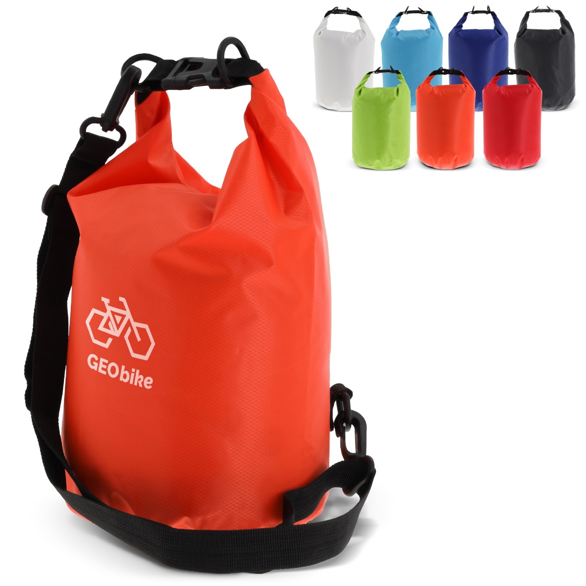 Drybag tasker med logo 5L | Fås i flere farver | Min. 50 stk.