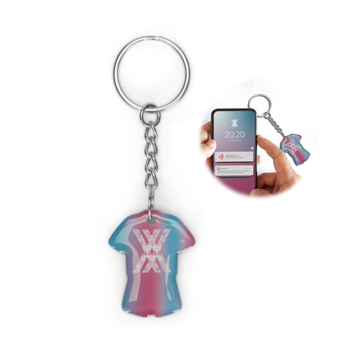 Nøgleringe i eget design NFC-tag (YourDesign) | Min. 300 stk.