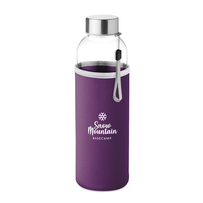 Drikkedunke med logo 500ml Glas | Fås i flere farver | Min. 50 stk.