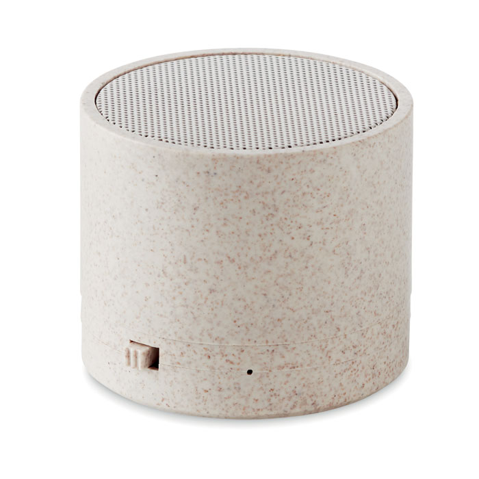 Bluetooth speakere med logo Hvedestrå/ABS | Fås i flere farver