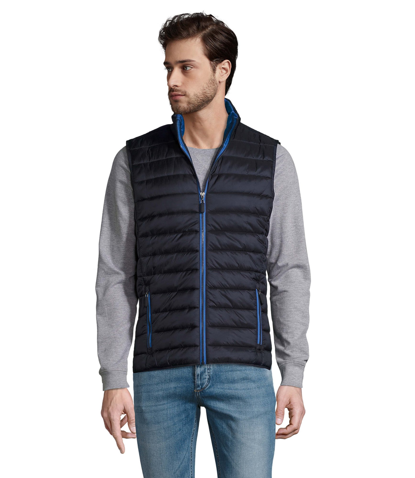 Veste med logo Herre | Fås i flere farver | Min. 10 stk.