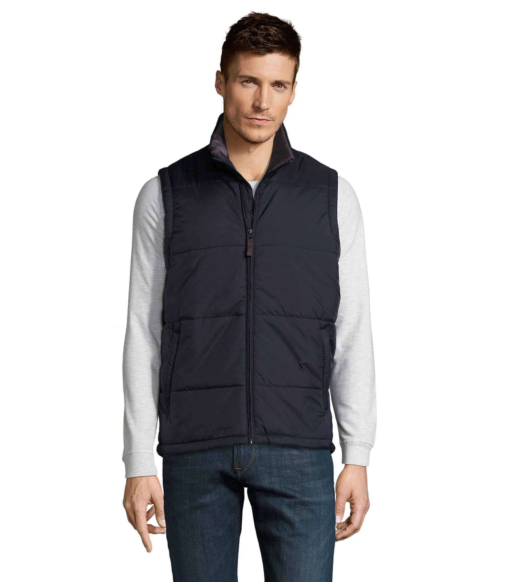 Veste med logo Herre | Fås i flere farver | Min. 10 stk.
