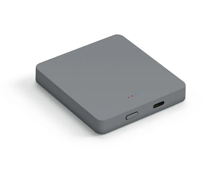 Magnetisk powerbanks med logo 5000 mAh (trådløs) | Fås i flere farver