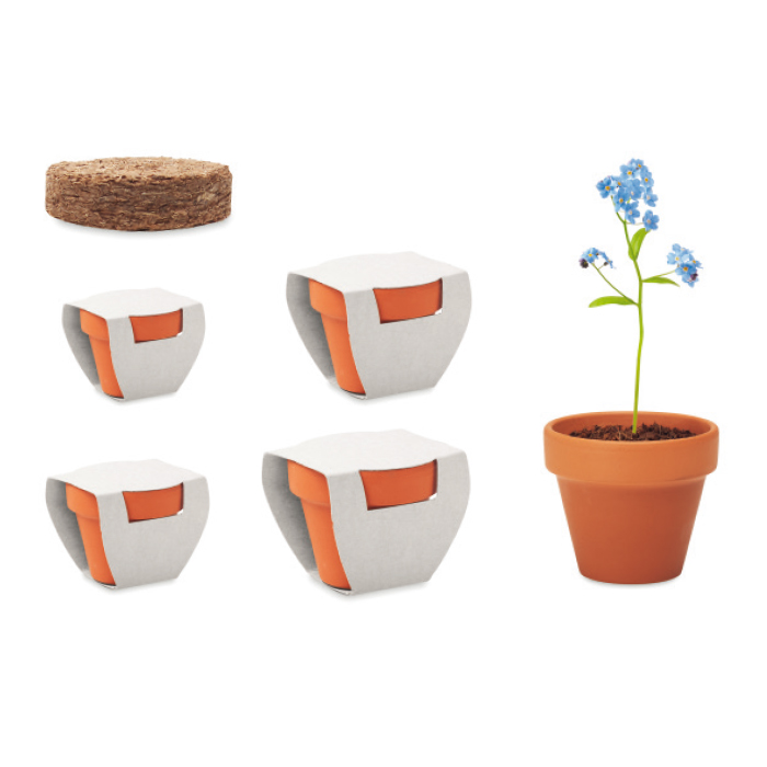 Terracotta skåle inkl. frø i eget design (Your Design) | Fås i flere farver