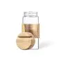 Drikkedunke med logo 450ml Glas/Bambus 