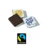 Kvadrate chokolader Fairtrade med logo 58%
