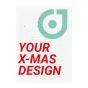 Julekalendere med chokolade i eget design 72-124g Firkant