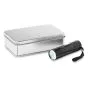 Lygter med logo Aluminium m/9 LED lys