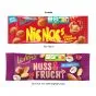 Nic Nac's double crunch peanuts eller nødde-frugt mix (Tillægspris)