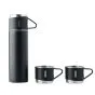 Termoflaske 420 ml samt 2 krus 150 ml
