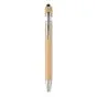 Kuglepenne med logo Stylus/Bambus/Klik