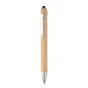 Kuglepenne med logo Stylus/Bambus/Klik