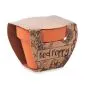 Terracotta skål med logo Valmue frø