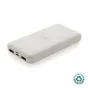 Trådløse powerbanks med logo Recycled plastik 8000mAh