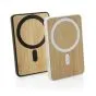 Magnetisk powerbanks med logo 5000 mAh Bambus