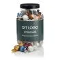 Slik og chokolade i plastbøtter med logo 3000ml