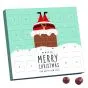 Julekalendere med chokolade i eget design 21-24g Firkant
