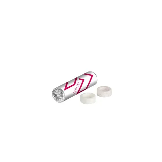 Druesukker med logo Pebermynte/Frugt