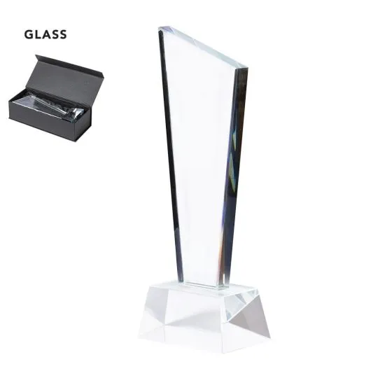 Trofæer med logo Glas