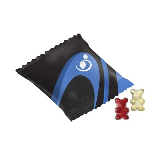 Vingummibamser i poser med logo 10g