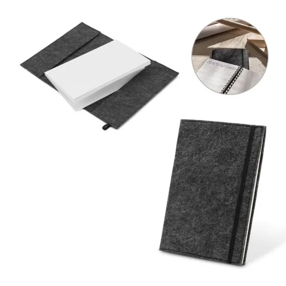 Notesbøger med genanvendelige omslag med logo A5 Softcover