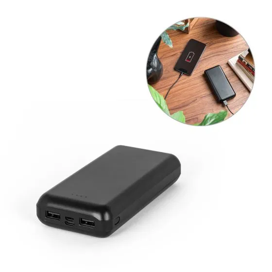 Powerbanks med logo 20.000 mAh