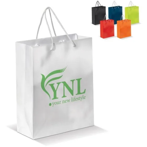 Papirsposer med logo Medium