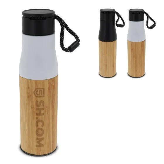 Termoflasker med logo 500 ml Bambus