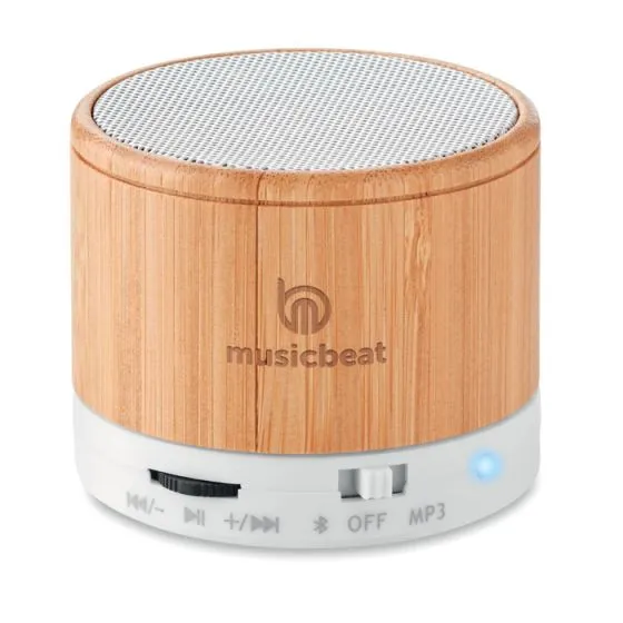 Bluetooth Speaker med logo Bambus