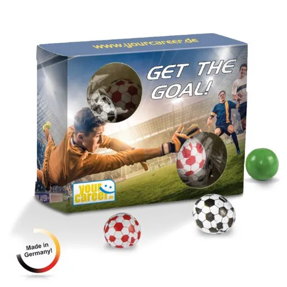 Tyggegummi i gaveæsker med logo Fodbolde