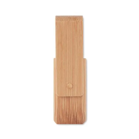 USB nøgle med logo 16GB Twister/Swivel Bambus