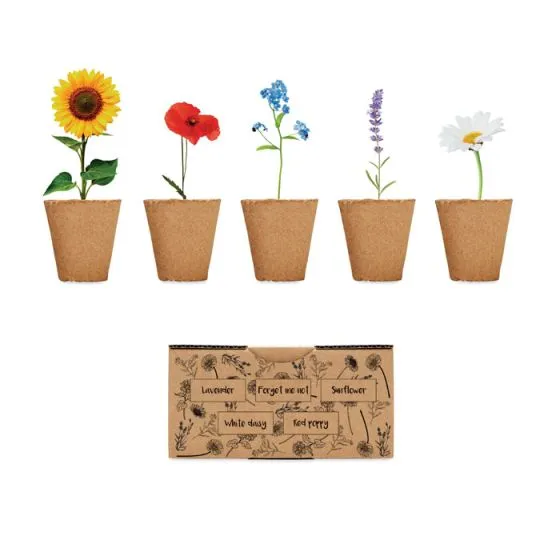 Plant selv blomstersæt med logo