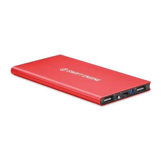 Powerbanks med logo 8.000 mAh
