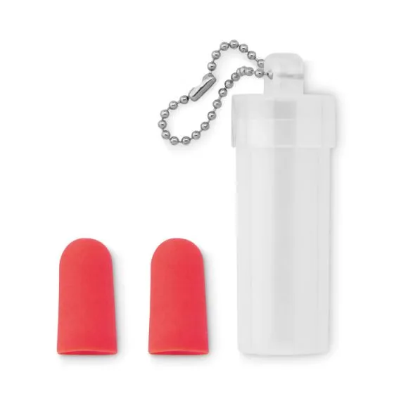 Ørepropper i plast tube med logo