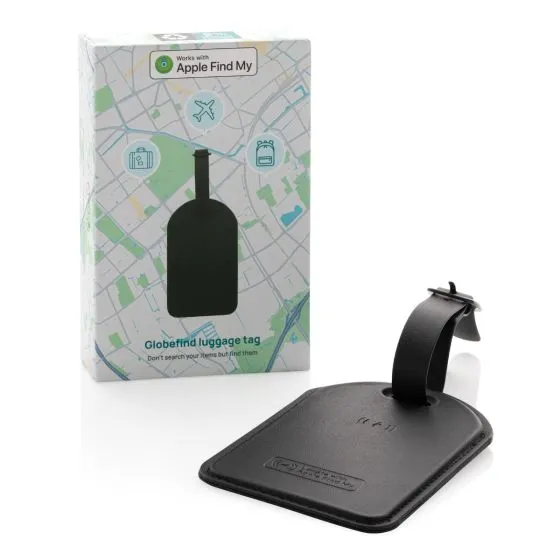Bagagemærke med logo Apple® Find My og Android Find Hub