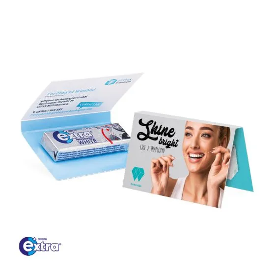Visitkort med logo Extra sukkerfrit tyggegummi
