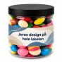Bolsjer i bøtter med fuldtryk på label 250ml