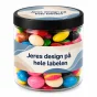 Bolsjer i bøtter med fuldtryk på begge labels 250ml