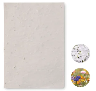 Papir med logo Vilde blomsterfrø A6