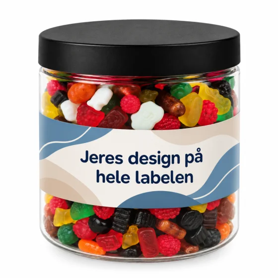 Slik i bøtter med fuldtryk på label 250 ml