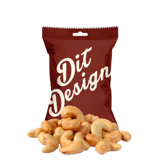 Nødder i poser med logo 50gr